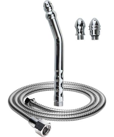Shower Enema Kit with 59 Hose | 5 Piece Set for Men/Women | Douche Shower Attachment - Buy Online on GoSupps.com