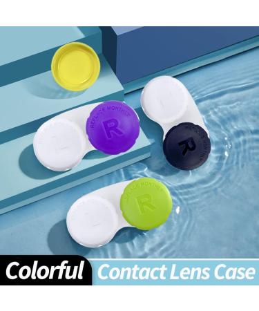 Travel-Friendly Contact Lens Case - Blue (3 Pack) | Daily Use & Portable - Buy Online on GoSupps.com