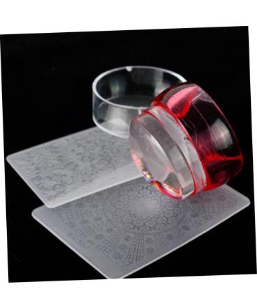 Housoutil 2 Set Manicure Kit Mold Kit Nail Supplies Transparent Nail Polish Stampers with Covers Cover Kit Nail Stamp Transfer Stamp Kit Nail Fruit Slices Nail Art Stamp Fingernail Seal - Buy Online on GoSupps.com