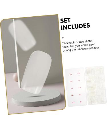 Mikinona 1 Set Nail Set Nail Tips Nails Nail Buffer Block Plastic Nail French Manicure Kit Nail Grinding Bar Nail Grooming Kit Manicure Clippers Fingernail Stainless Steel Artificial 13X7cm Assorted Color 3 - Buy Online on GoSupps.com