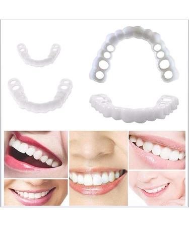 JJEIGVJ Pair Lower Teeth Cosmetic Cover - Teeth Whitening & Comfortable Smile for Men & Women | International Shipping Available - Buy Online on GoSupps.com