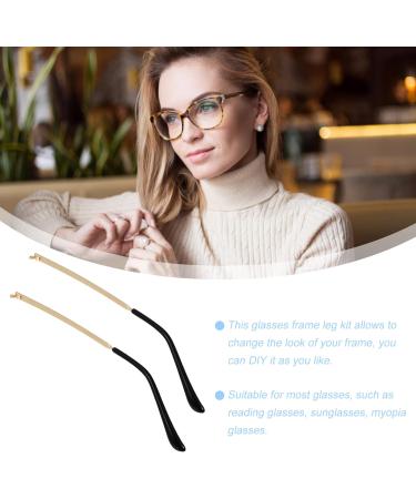 iBasenice Metal Glasses Replacement - 1 Pair Gold Metal Lenses & Temple Arms for Sunglasses - Buy Online on GoSupps.com