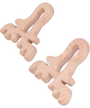 YEmirth 2Pcs Baby Wood Teether Toy Deer Horn Pendant for DIY Jewelry Accessory - Buy Online on GoSupps.com