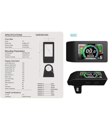 Forbestcy Ebike LCD Display Control Unit Replacement - 500C P850C 860C 750C-ble DPC18 - Backup 5 Pin Female Plug - Bafang BBS01 BBS02 BBSHD Motor Kit - UART Protocol - Buy Online on GoSupps.com