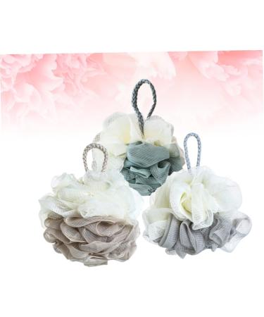 Mipcase 6pcs Mesh Shower Brushes & Natural Bath Sponges - Elegant Tub Scrubber & Bubble Maker Accessories - Buy Online on GoSupps.com
