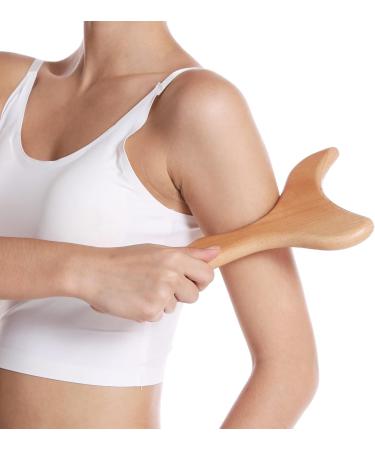 Coniya Wood Lymphatic Drainage Tool - Professional Gua Sha Massage Paddle for Anti-Cellulite & Muscle Release | Soft Body Formation for Women & Men - Buy Online on GoSupps.com