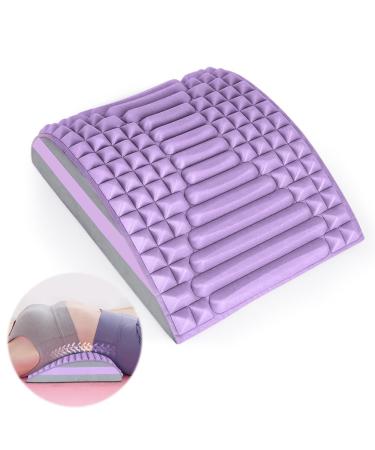 Neck extensor and back trainer - neck and back extensor for optimal relaxation back rescuer to relieve neck and back pain ideal training device for home and office purple