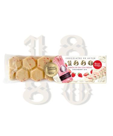 1880 Turr n Author chocolate gin with strawberry Puerto de Indias creamy texture enveloped by a crispy chocolate layer the most expensive Turr n in the world 300 g