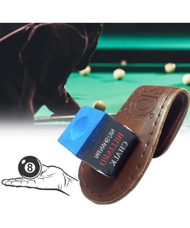 Premium Billiard Queue Chalk Bag - Essential Pool Accessories | Red Brown Billard Chalk Holder - Buy Online on GoSupps.com