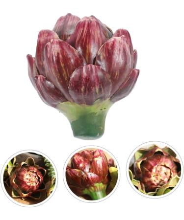 Ciieeo fake vegetables imitated artichoke decors decorate vegetable artichoke props fake accessories wedding artichoke decors artificial vegetable Model shop display artichoke - Buy Online on GoSupps.com