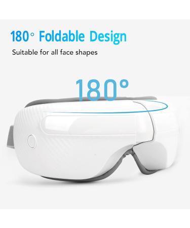 Eye Massager with Heat & Vibration - Bluetooth Relaxation for Swollen Eyes & Dark Circles | 3 Modes for Ultimate Comfort - Buy Online on GoSupps.com