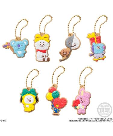 Starry Mart Bandai BT21 Cookie Charmcot Key Chain 1pc With Chewing Gum (Random Character) - Buy Online on GoSupps.com