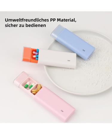 Tablet Box Pill Dose - Compact White Pill Organizer for Vitamins & Medication | On-the-Go Convenience - Buy Online on GoSupps.com
