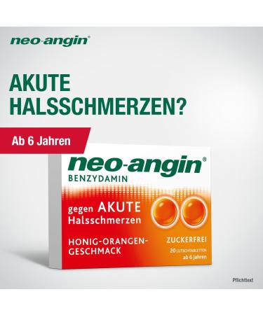 Buy Neo-Angin Benzydamine For Acute Sore Throats - Lemon Flavor | 40 Pieces | Fast International Shipping - Buy Online on GoSupps.com