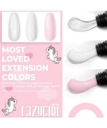 SXC Cosmetics Poly Extension Gel Nail Kit All in One Gel Nail Art Starter Kit for Beginners (Lazygirl Series) - Buy Online on GoSupps.com
