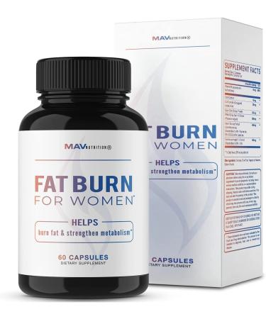 Fat Burner Weight Loss Pills for Women - Appetite Suppressant for Weight Loss for Women, Non-GMO, Vegetarian Friendly Diet Pills, 60 Capsules (60 Count)