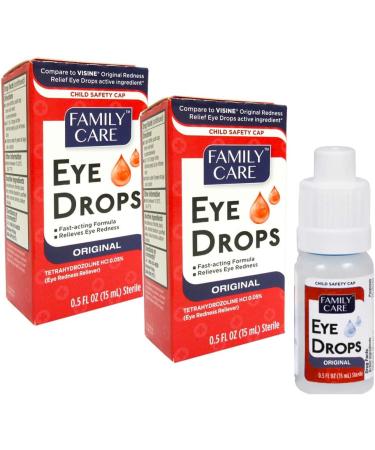 2PK Lubricant Eye Drops - Redness Relief & Soothe Therapy - 0.5oz | Refresh Irritated Eyes - Fast International Shipping - Buy Online on GoSupps.com