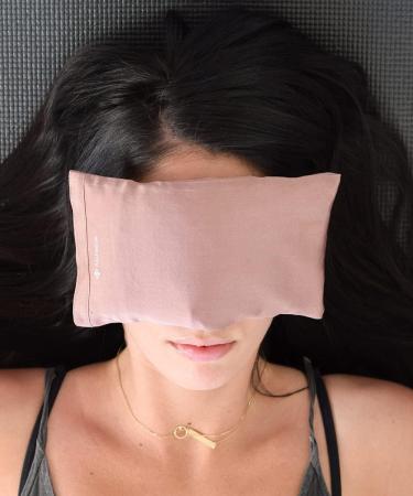 Halfmoon Silk Eye Pillow - Lavender Rose Clay | Luxurious Aromatherapy Relaxation - Buy Online on GoSupps.com