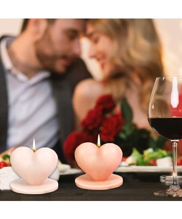 3D Love Heart Silicone Candle Making Molds with Base - Ideal for Candles, Soap, Wax, and Chocolate DIY Crafts - Buy Online on GoSupps.com