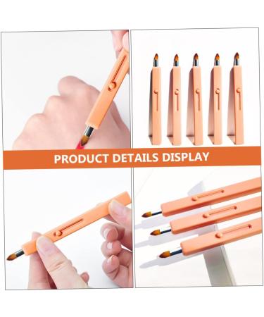 DOITOOL 1pc Retractable Lip Brush Eye Shadow Lipstick Brush Flat Concealer Brush Cosmetics Brush Tool Makeup Tool Plastic Travel Applicator Brush Portable - Buy Online on GoSupps.com