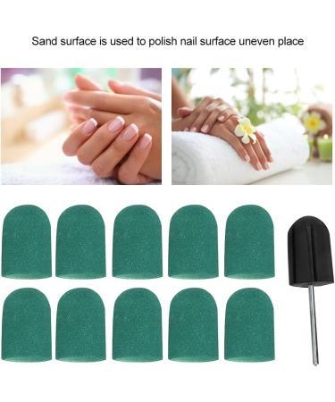 ANKROYU Nail Polish Grinding Head Sanding Rings Cap Nail Polish Sanding Belt Nail Polish Grinding Head Sanding Rings Cap Nail Drill Polishing Sanding Belt Set Nail Salon(Green) - Buy Online on GoSupps.com
