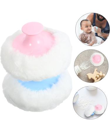 POPETPOP 4 Pi ces ponge En Poudre Houpette Houppette En Peluche Poudres De Houppette Pour Pour Le Corps Houppette Pour Le Corps De B b Lavable Poudre Min rale Nouveau N e - Buy Online on GoSupps.com