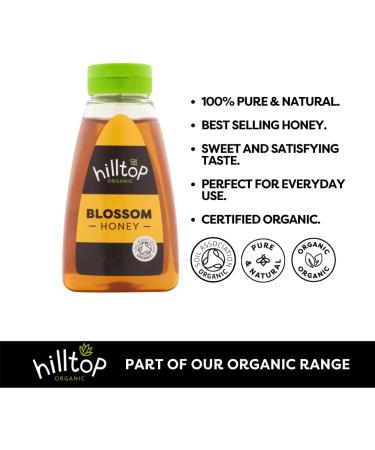 Hilltop Honey Organic Blossom Honey Squeezy Bottle 720g - Pack of 1 - Buy Online on GoSupps.com