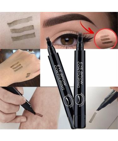 3PCS 4 Tipped Precise Brow Pen Waterproof 4 Point Eyebrow Pencil Waterproof Liquid Eyebrow Pen Makeup Long Lasting 4 Fork Tip Brow Pen Cosmetic Microblade Brow Pencil (05 Black) - Buy Online on GoSupps.com