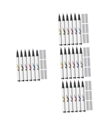 FOMIYES 24 Pcs Waterproof Liquid Eyeliner Ultra-fine Felt-tip Eyeliner Liquid Eyeliner Pencil Cosmetic Miss