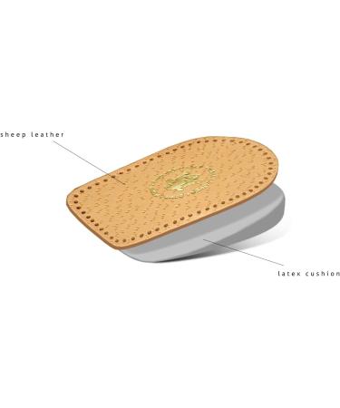 Kap's Airflex Heel Cushion Insoles - Orthopedic Leather Shoe Inserts for Women (Sizes 38-40 EUR 5-7 UK) - Comfortable Supportive Heel Pillows for All-Day Relief - Buy Online on GoSupps.com