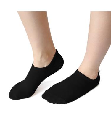 1 paire hydratante peau s che gel talons hale talon bateaux de bateau de bateau noir pour les dames