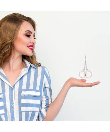 Beaupretty 3pcs Stainless Steel Eyebrow Nose & Beard Scissors | Beauty Trimmers for Men & Women | Must-Have Grooming Tools - Buy Online on GoSupps.com