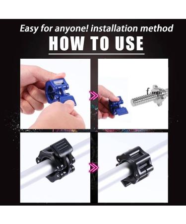 Buy Elegance-go Dumbbell Closures - 4 Quick Lock Barbell Clamps (25mm) for All Workouts - Blue & Black - Buy Online on GoSupps.com