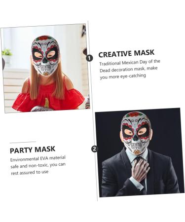 ABOOFAN 3-Pack Masquerade Masks - Decorative Halloween & Mardi Gras Masks for Men & Women - Creative Mexican Costume Accessories - Buy Online on GoSupps.com