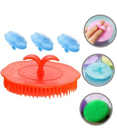 Hoement 4-Piece Massage Shampoo Brush Set | Scalp Massager for Deep Cleaning & Relaxation | Hair Washing Essentials - Buy Online on GoSupps.com