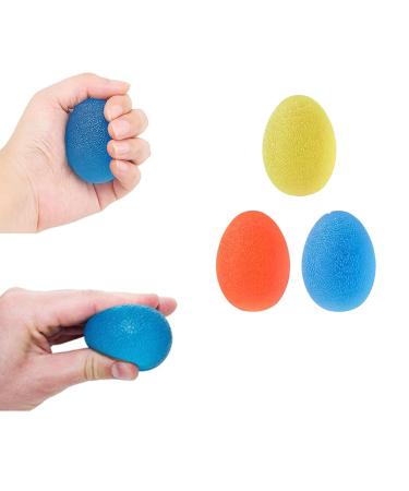 ChioSun 3 Pcs Hand Exercise Ball Stress Balls for Adults Hand Exercise Finger Wrist for Arthritis Hand Finger Grip Strengthen and Stress Relief