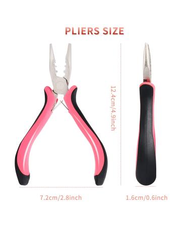 Neitsi Pink Hair Extensions Pliers Set - 2PCS Microlinks & Bead Tool for Easy Hair Extension Removal & Application - Buy Online on GoSupps.com