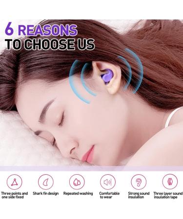 Dinjunhs Noise Cancelling Silicone Ear Plugs for Sleeping - 2 Pairs | Washable & Reusable Earplugs for Snoring, Study, Work, Swimming, and Travel - Buy Online on GoSupps.com