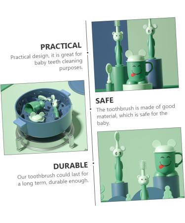 Buy NOLITOY Kids Toothbrush Set - Soft Silicone & Sucker Brushes for Infants & Toddlers | International Shipping Available - Buy Online on GoSupps.com