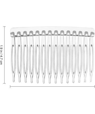 Peigne 10pcs Hair Side Clip Combs 14 Teeth Bridal Wedding Veil Comb for Women Girls Ladies Plastic Side Combs Pin Barrettes Accessories - Buy Online on GoSupps.com