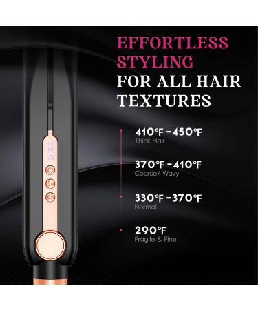 SKIMI Airflow Styler - Titanium Flat Iron & Curling Iron with Dual Voltage 5 Temps & Auto Off - Professional Hair Straightener with Cooling Air Vents - Buy Online on GoSupps.com