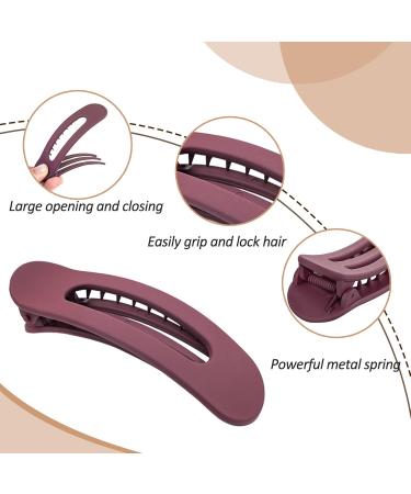 GLITE 12 Pcs Flat Hait Clips Lay Down Claw Clips for Women 3 Sizes Duck Billed Thin Thick Hair Barrette Hair Accessories for Girls Non-slip Slide Hair Clip 4 Colors - Buy Online on GoSupps.com