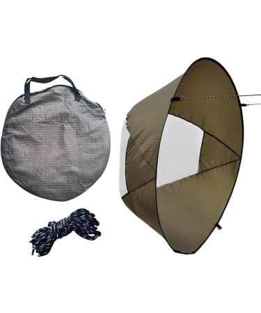 Portable Foldable Kayak Wind Sail with Transparent Window - Durable Design for Kayak Canoes (Brown) - Buy Online on GoSupps.com