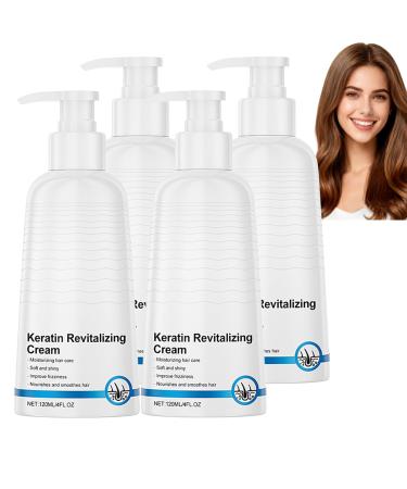 Raevior Keratin Revitalizing Cream Smoothing Hair Conditioner with Keratin Reinforcement Intensive Moisture Care for Damaged Hair Smoothing Repair Cream for Dry Frizz 4