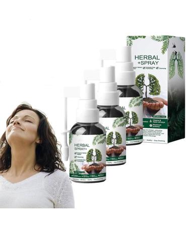 Respinature Herbal Lung Cleanse Mist - Powerful Lung Support Herbal Lung Cleansing Spray Natural Herbal Lung Essence (3PCS)