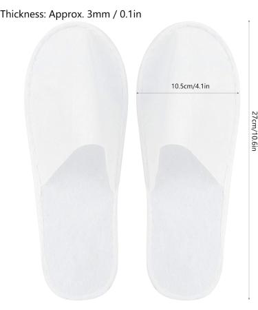 Tomotato 50 Pair Disposable Hotel Slippers - Universal Size for Men & Women - Portable Spa Travel Slip-Ons (Thin Fabrics 42 EU) - Buy Online on GoSupps.com