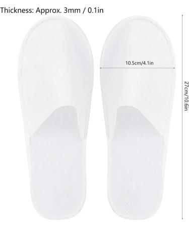 50 Pairs E-Way Slippers - Portable Closed Toe House Shoes for Women & Families | Ideal for Spa Hotel Parties | Sizes 37-42 EU - Buy Online on GoSupps.com