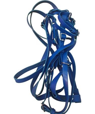Horse Halter Heavy Duty Chin and Throat Snap Halter Horse Comfortable Padded Nylon Horse Halter for Training Equestrian Grooming Lambo Blue - Buy Online on GoSupps.com