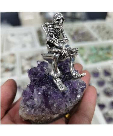 Collection Natural Amethyst Quartz Purple Crystal Cluster Healing Stones Specimen Home Decoration Crafts Decoration Ornament (Color : Dark Khaki) - Buy Online on GoSupps.com