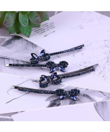 FRCOLOR 4 Pairs Flower Hair Clips for Women Hair Barrettes for Women Rhinestones Hair Barrettes Women Hair Clip Elegant Hairpin Hair Accessory for Girls Bride Wedding Securing Clip - Buy Online on GoSupps.com